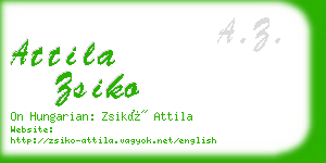 attila zsiko business card